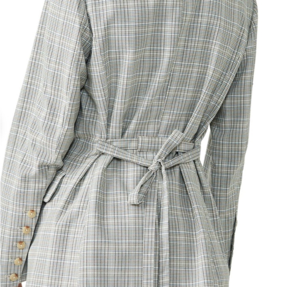 Free People Gray Blazer with Belted Waist - Picture 3 of 7